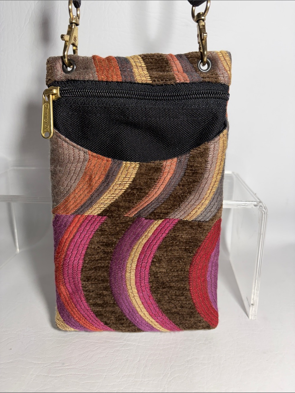 Danny K. Tapestry Small Crossbody Purse Bag